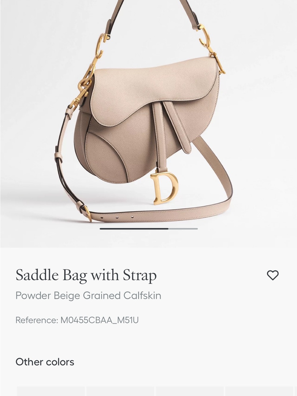 Dior Saddle Bag in Powder Beige with Gold Hardware - Picture 1 of 16